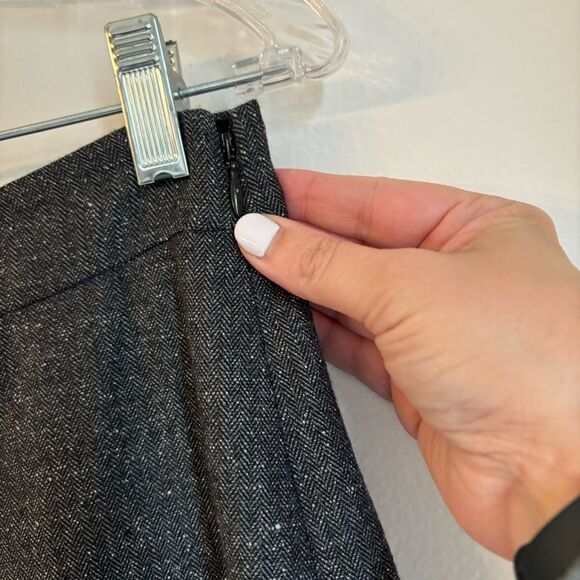 Rebecca Taylor Women’s tweed wide leg wool silk blend trouser pant size 6 EUC! - Picture 5 of 12